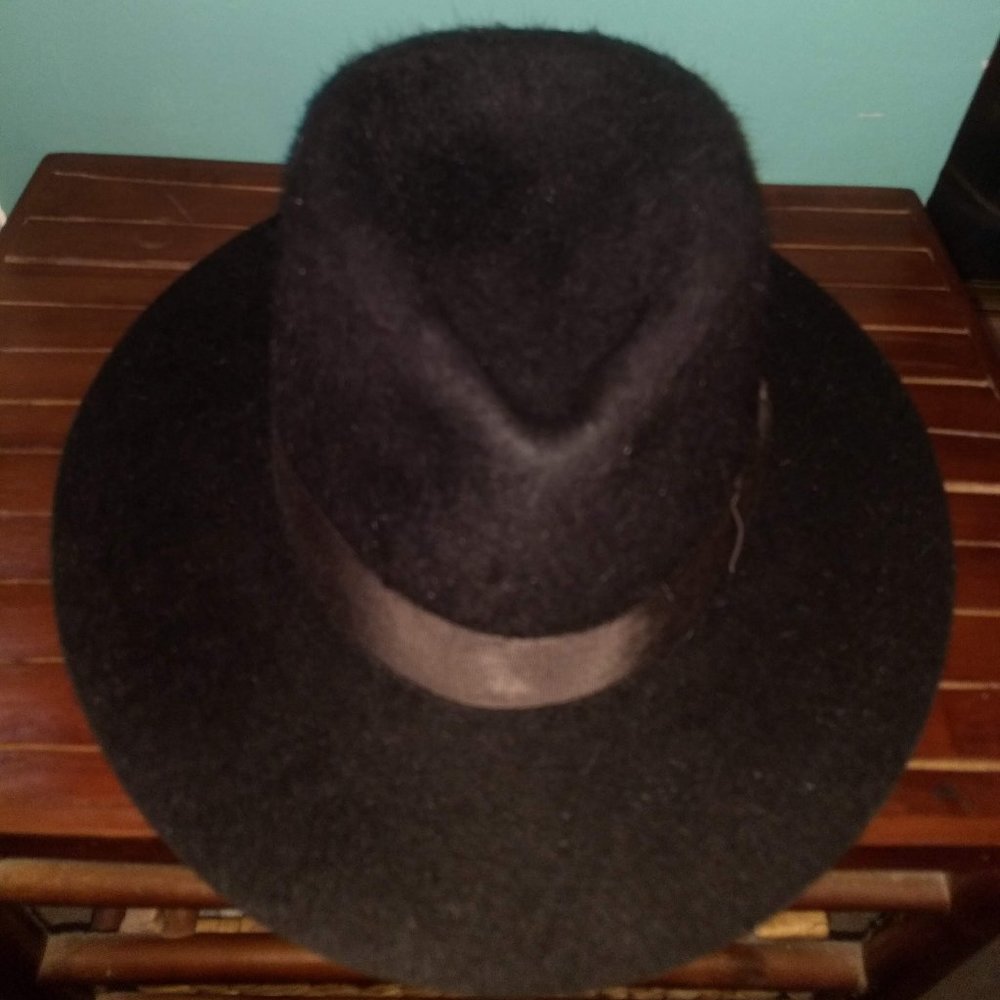 Custom 100% Beaver Western Weight Shag Fedora from Falcon Park Hattery, 609 mm